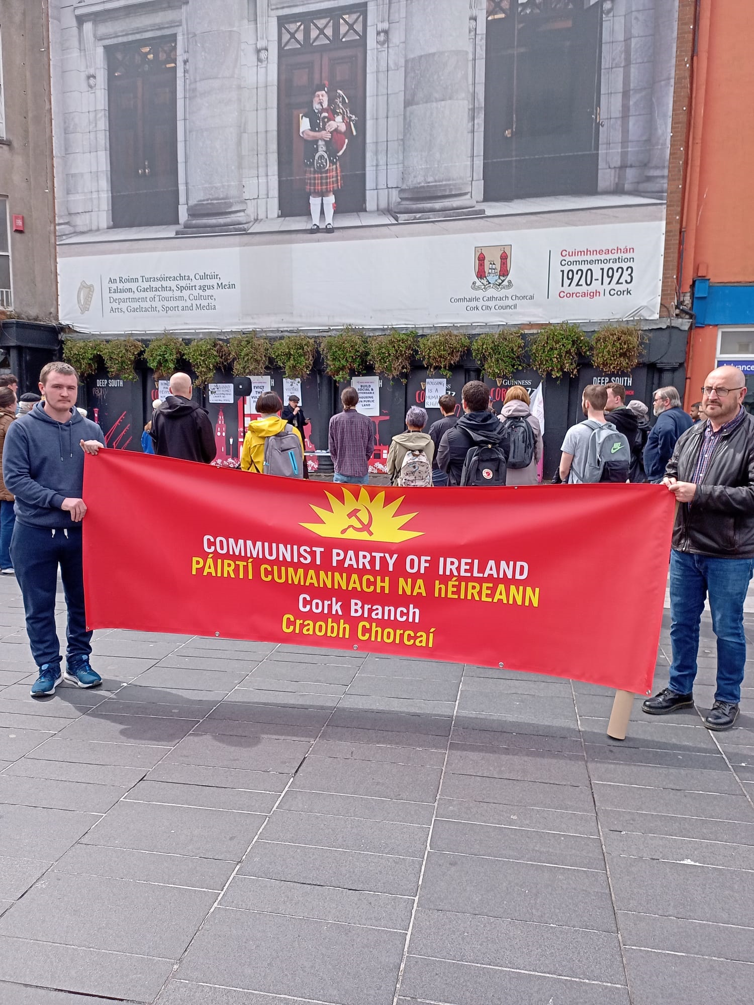 Housing Statement Given By Communist Party Of Ireland at a public