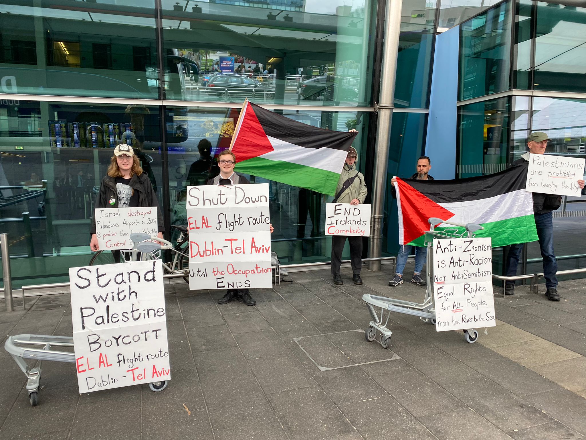 Protest At Dublin Airport. End The Direct Flights To Apartheid State Of ...